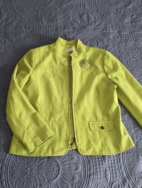 Alfred Dunner Lime Green Jacket